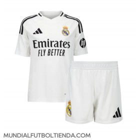 Camiseta Real Madrid Aurelien Tchouameni #14 Primera Equipación Replica 2024-25 para niños mangas cortas (+ Pantalones cortos)